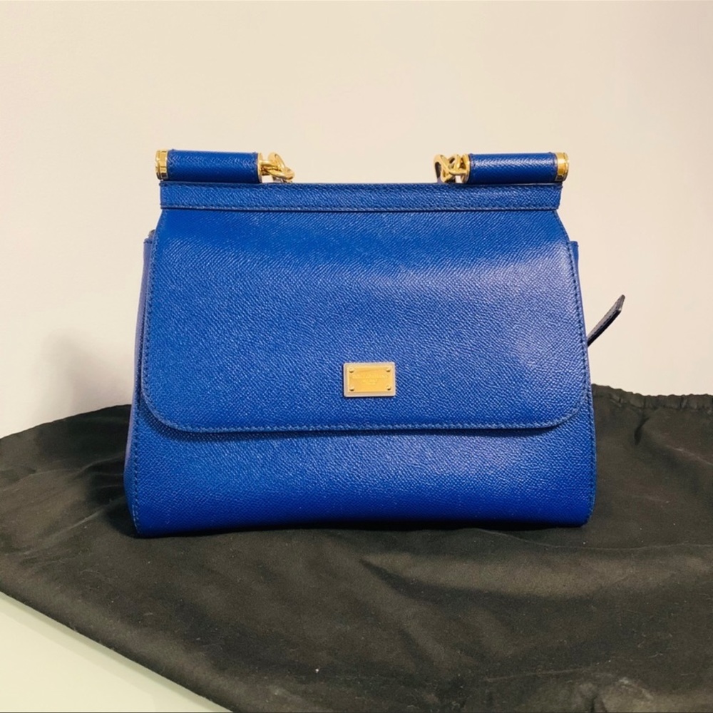 Dolce&gabana royal blue Sicily tote bag